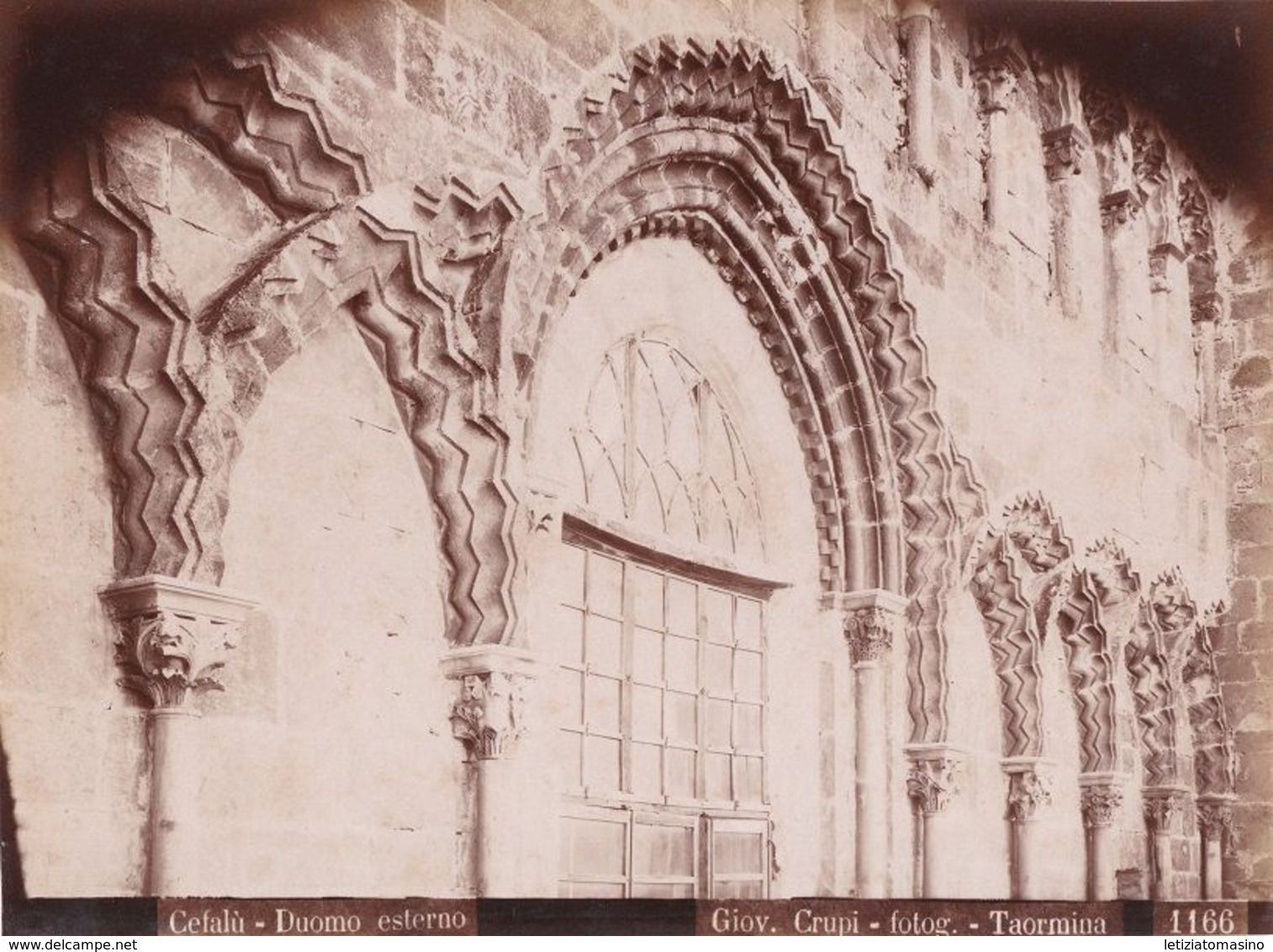 Nineteenth-century photograph of the cathedral at Cefalù, Sicily, by Giovanni Crupi.